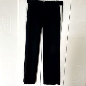 Ann Taylor Black with White Stripe Pants